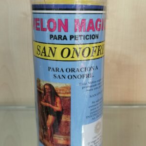 Velón Artesanal Oración San Onofre, para atraer el dinero