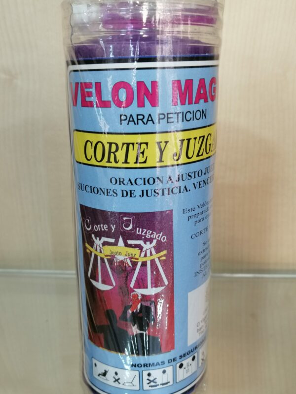 PODEROSO VELÓN RITUALIZADO CORTE Y JUZGADO
